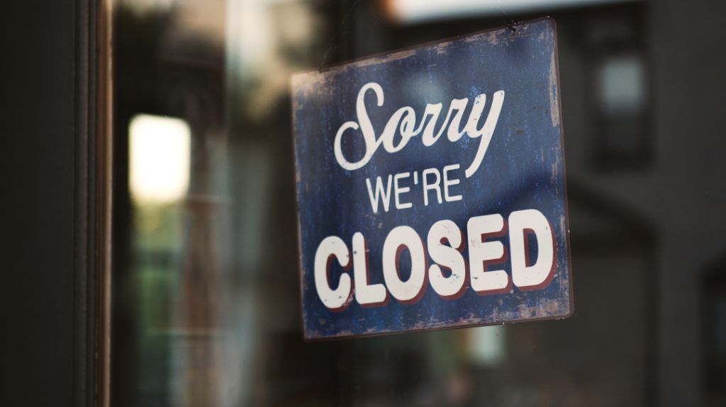 Many Businesses are Closed in Small Towns on Sunday and Monday